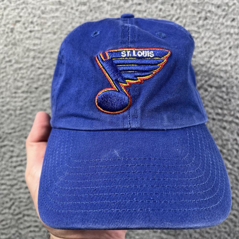 St. Louis Blues Hat '47 Brand Clean Up Adjustable Strapback Vintage Hockey Blue